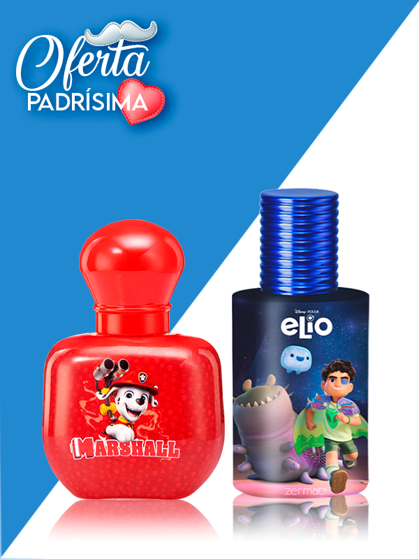Fragancia Paw Patrol Marshall + Fragancia Elio Disney