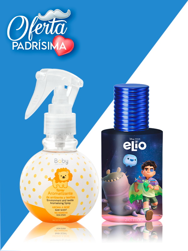 Spray Aromatizante de Ambiente y Textiles Baby Zermat + Fragancia Elio Disney