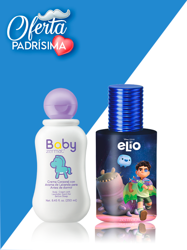 Crema Corporal para antes de Dormir Baby Zermat + Fragancia Elio Disney