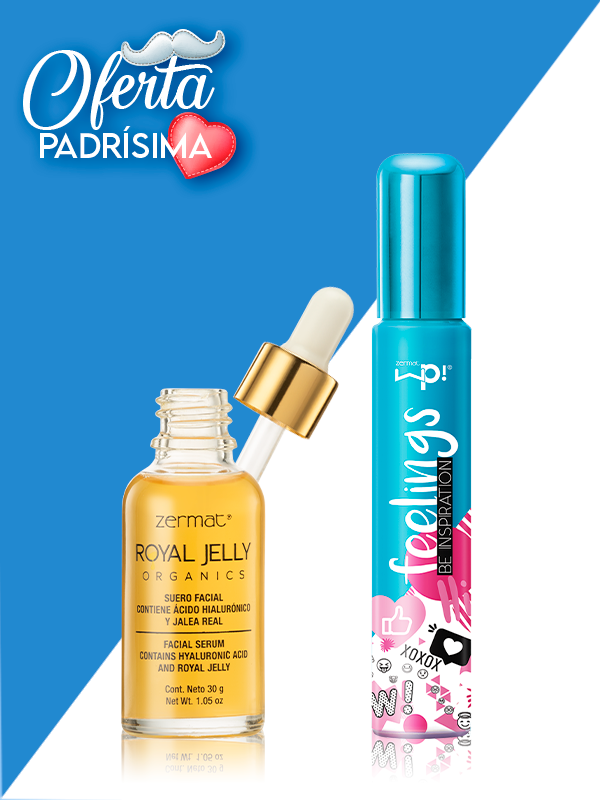 Fragancia Feelings Be Inspiration + Suero Facial con Jalea Real y Ácido Hialurónico Royal Jelly Organics