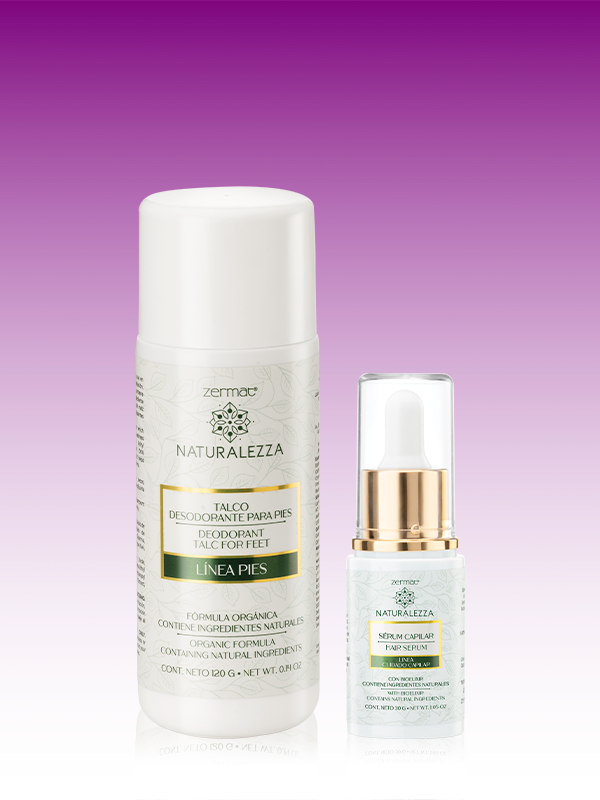 Talco Desodorante para Pies Naturalezza + Sérum Capilar con Bioelixir Naturalezza