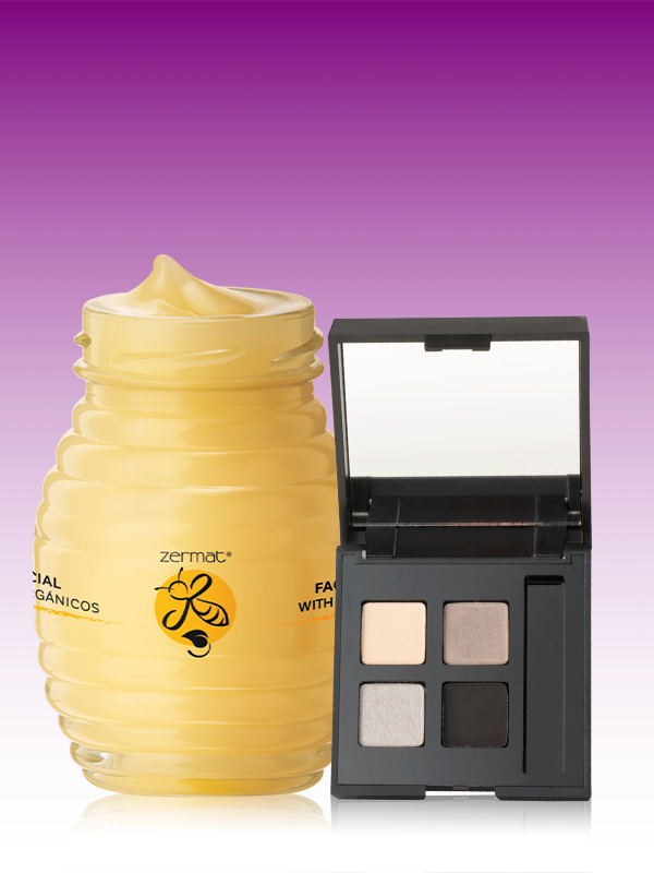 Mascarilla Facial Royal Jelly Organics + Cuarteto de Sombras Moonlight Eleganzza