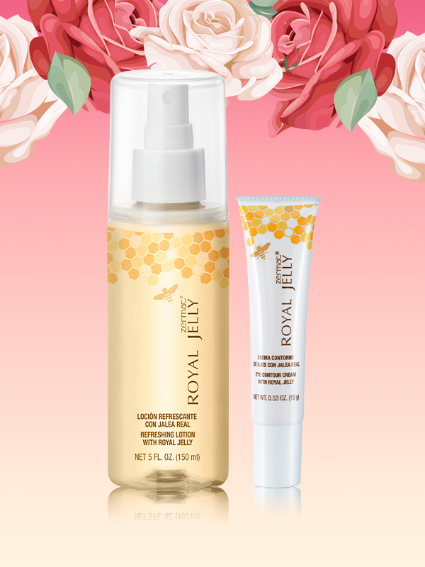 Loción Refrescante con Jalea Real Royal Jelly + Crema Contorno de Ojos Cuidado Natural Royal Jelly