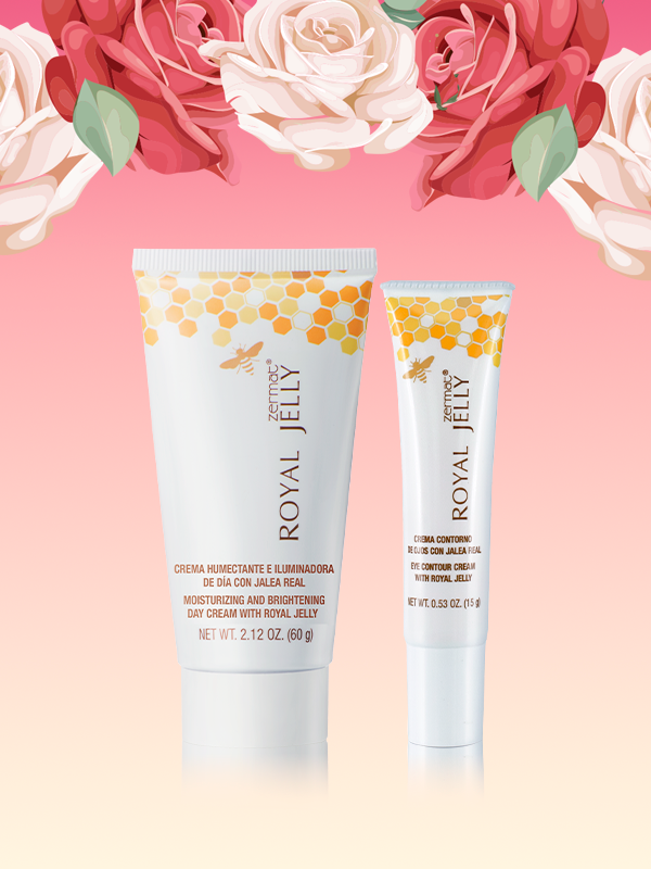 Crema Humectante e Iluminadora de Día Cuidado Natural Royal Jelly + Crema Contorno de Ojos Cuidado Natural Royal Jelly