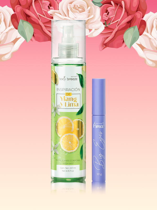 Refrescante Inspiración de Ylang y Lima Body Breeze + Máscara para Pestañas Big Eyes Ámate