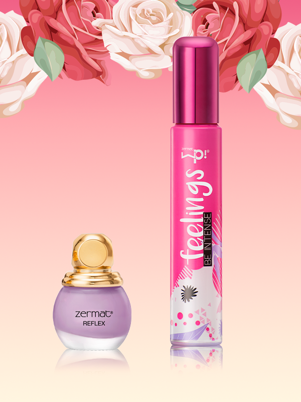 Fragancia Feelings Be Intense Wp! + Esmalte Tono Uva Reflex