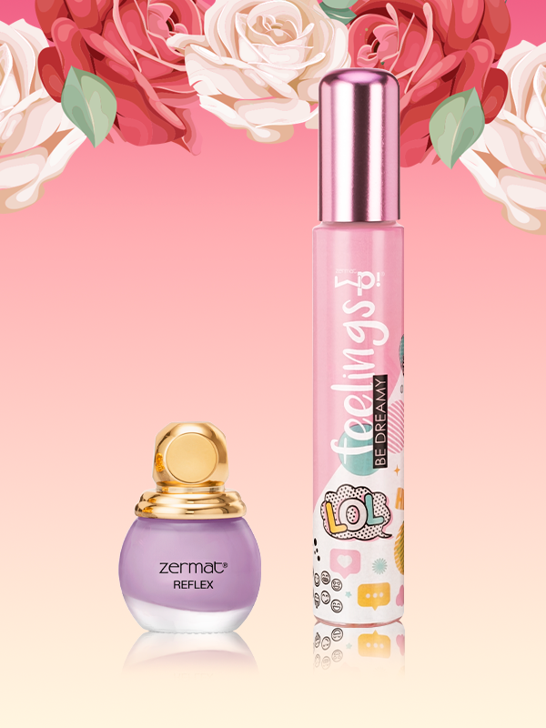 Fragancia Feelings Be Dreamy Wp! + Esmalte Tono Uva Reflex