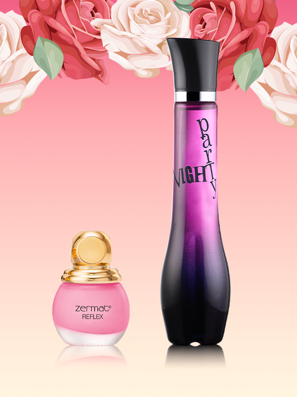Fragancia Party Night + Esmalte Tono Fresa Reflex