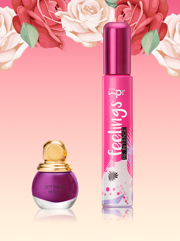 Fragancia Feelings Be Intense Wp! + Esmalte Tono Zarzamora Reflex