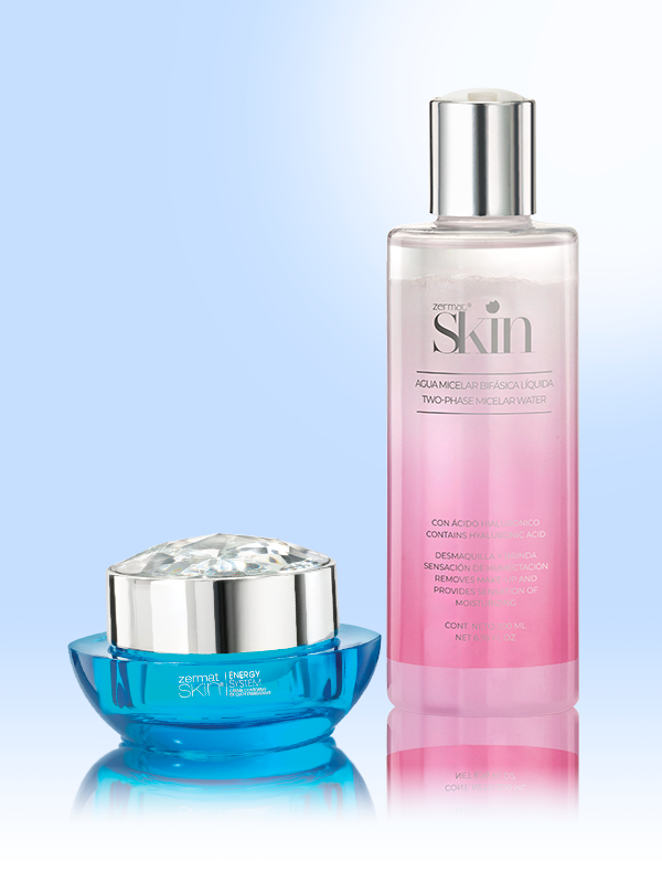 Agua Micelar Bifásica Zermat Skin + Crema Contorno de Ojos Energizante Energy System