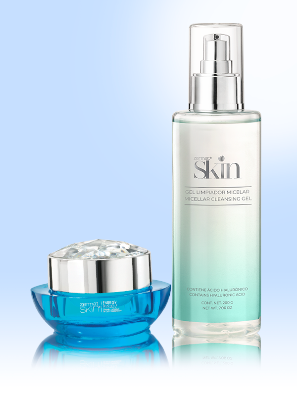 Gel Limpiador Micelar Zermat Skin + Crema Contorno de Ojos Energizante Energy System