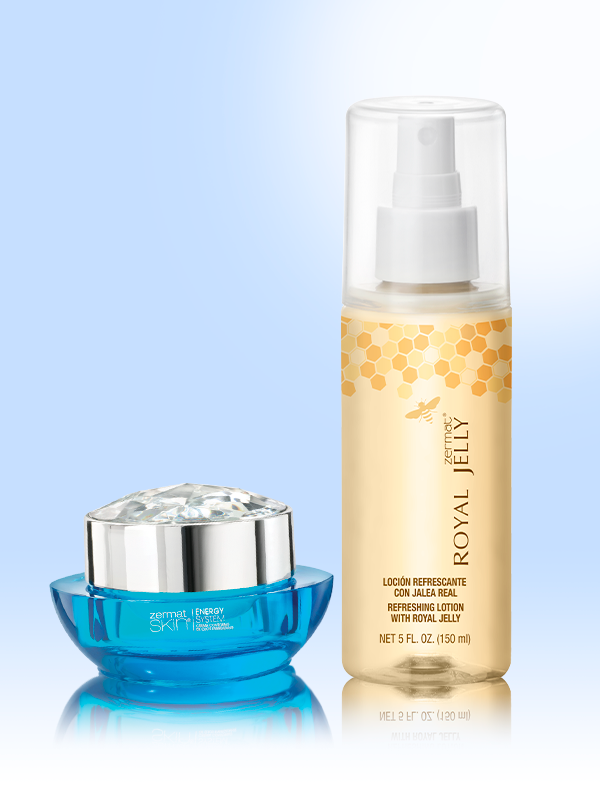 Loción Refrescante con Jalea Real Royal Jelly + Crema Contorno de Ojos Energizante Energy System