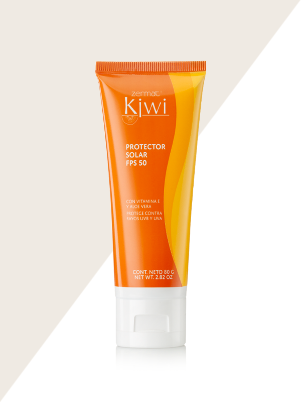 Protector Solar FPS 50+ con Vitamina E y Aloe Vera - Kiwi