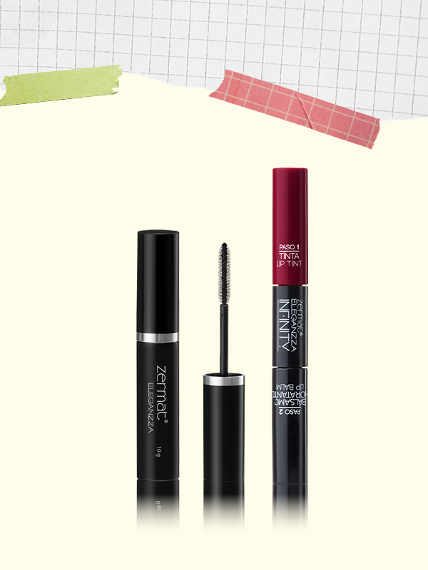 Máscara para Pestañas Ultra Defini + Tinta Labial de Larga Duración Más Bálsamo Hidratante Tono Granada
