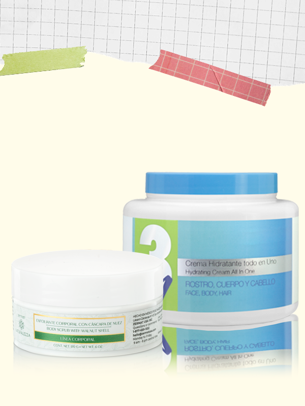 Crema Hidratante 3 en 1 + Exfoliante Corporal con Cáscara de Nuez Naturalezza