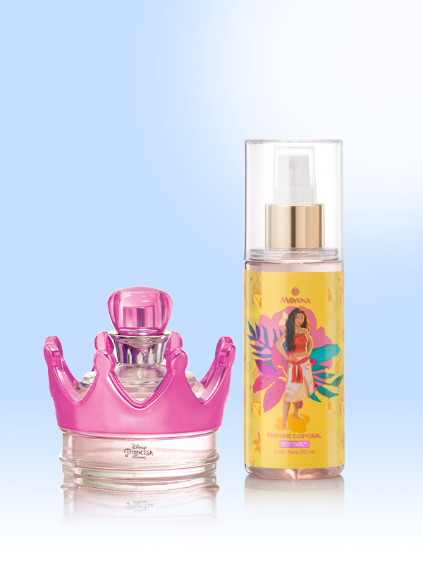 Perfume para Niña Princesa Disney + Perfume Corporal Moana Disney