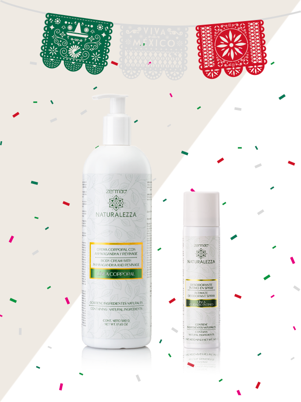 Desodorante Íntimo en Spray Naturalezza + Crema Corporal con Ashwagandha y Revinage Naturalezza