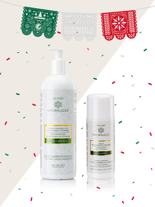 Talco Desodorante para Pies Naturalezza + Crema Corporal con Ashwagandha y Revinage Naturalezza