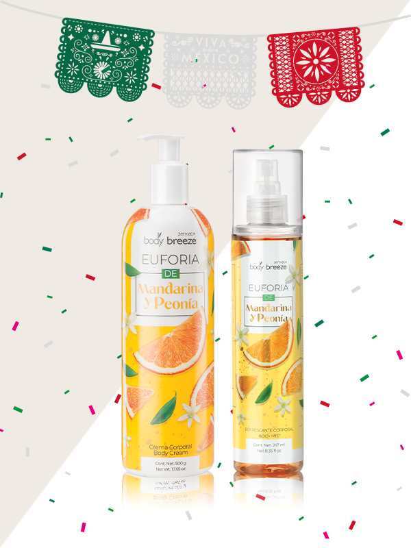 Refrescante Euforia de Mandarina y Peonía Body Breeze + Crema Corporal con Ashwagandha y Revinage Naturalezza