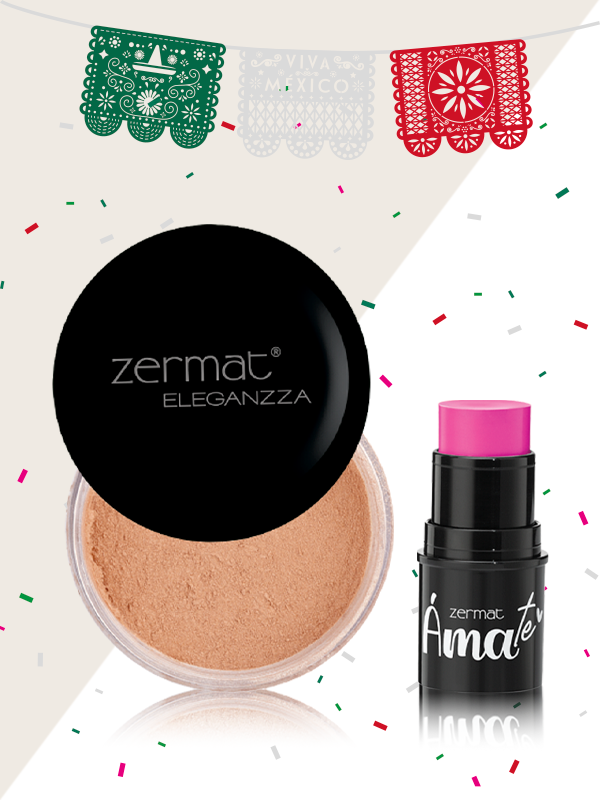 Polvo Traslúcido con Minerales Tono Soleil + Barra 3 en 1 Ámate Tono Hot Pink Ámate