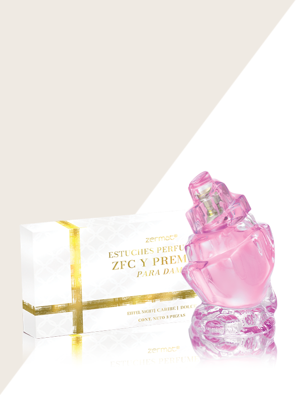 Estuche de Perfumes para Dama + Perfume Caribe Rose